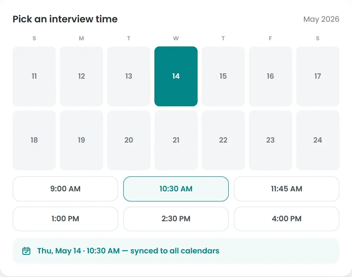 Interview Scheduling