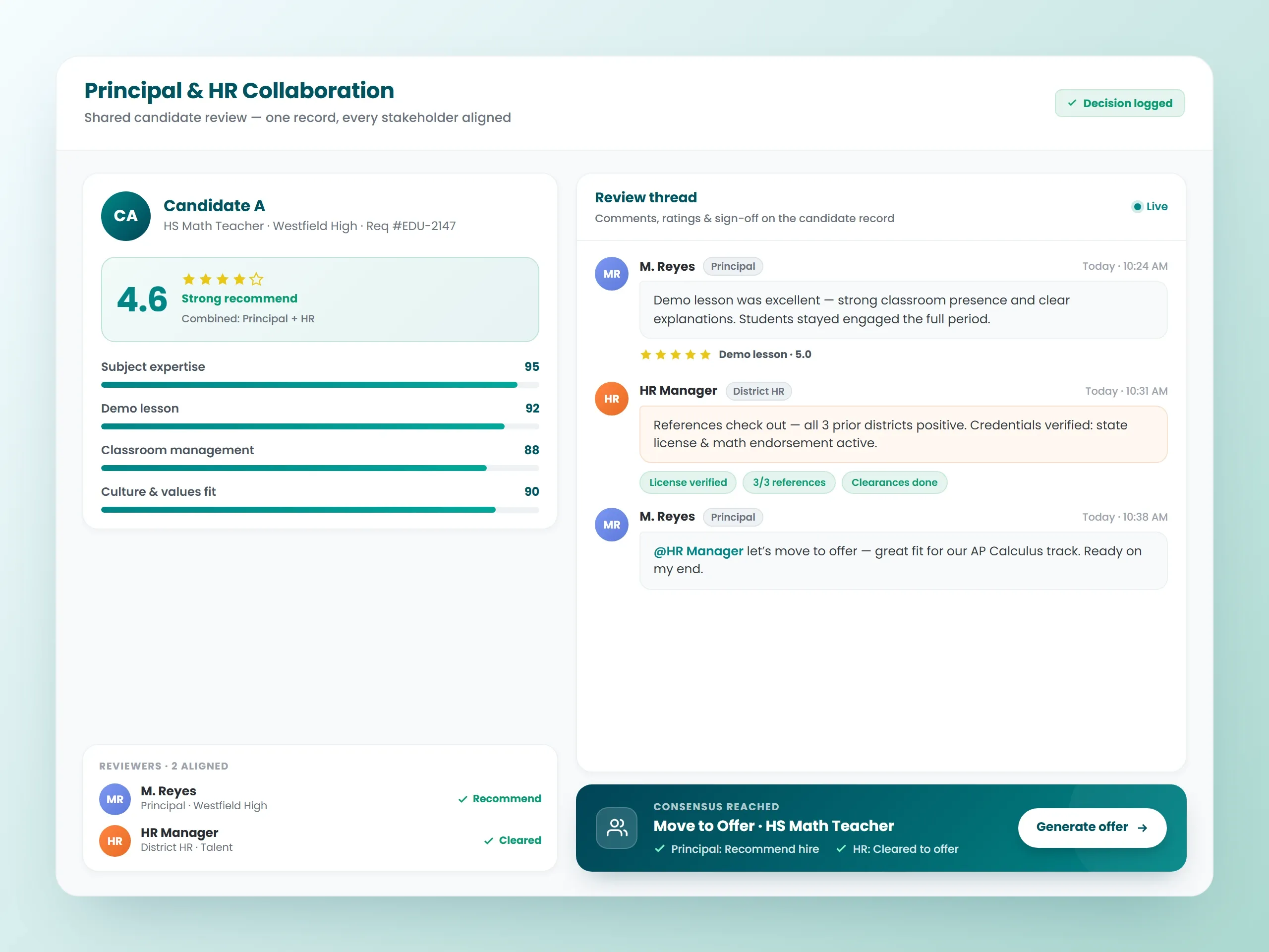 Principal & HR Collaboration