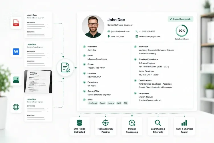 Every Resume Structured. Every Applicant Ranked. Automatically.