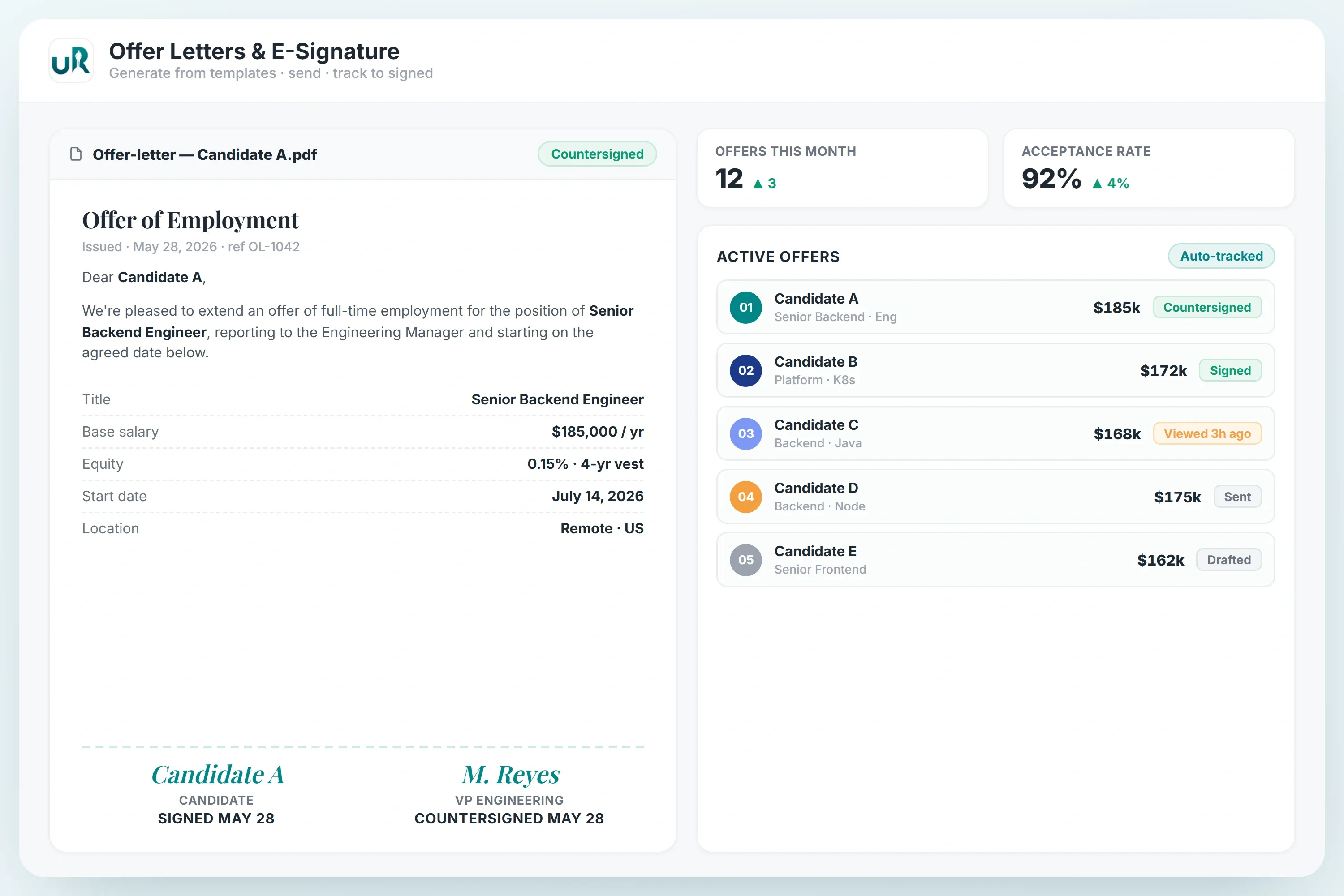 Send and Sign Offers in Minutes