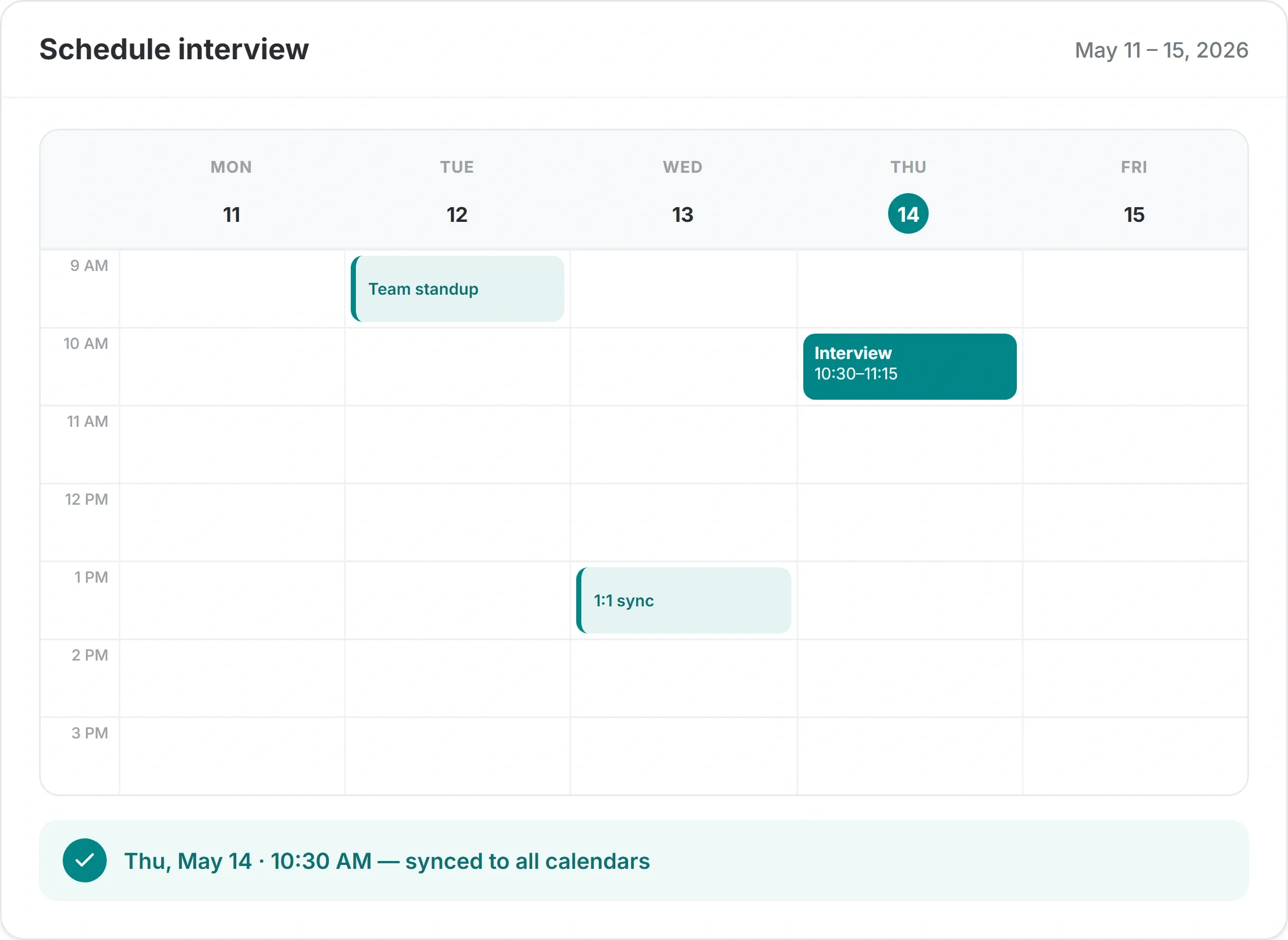 Schedule Interviews Without Touching Your Calendar